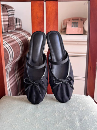 mesh Mary Jane flats