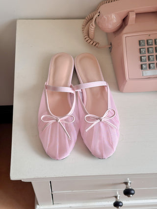 mesh Mary Jane flats