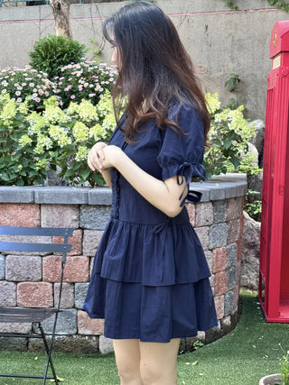 frill mini dress
