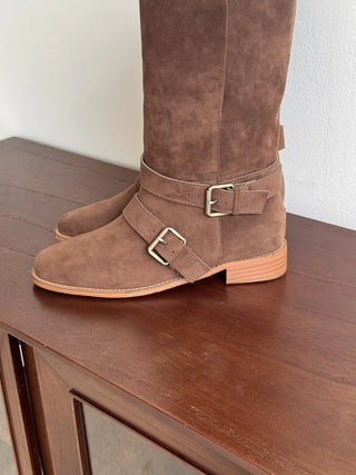 suede middle boots