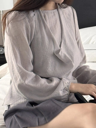 see-through bustier blouse