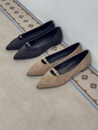 suede flats