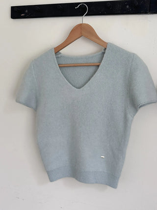 angora crop knit