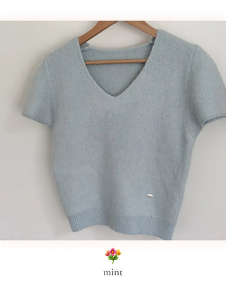 angora crop knit