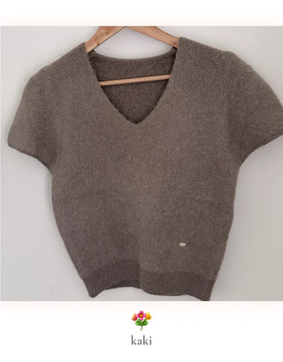 angora crop knit