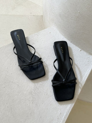 twisted strap sandals