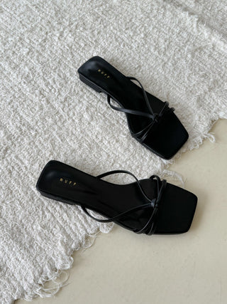 twisted strap sandals