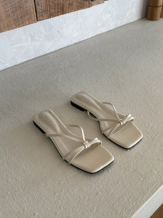 twisted strap sandals