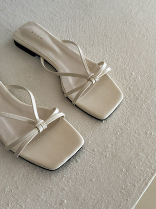 twisted strap sandals