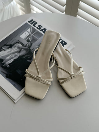 twisted strap sandals