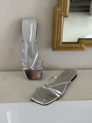 twisted strap sandals