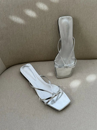 twisted strap sandals