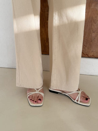 twisted strap sandals