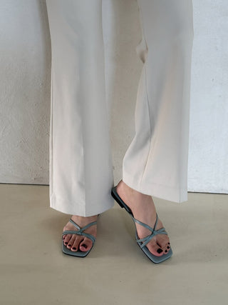 twisted strap sandals