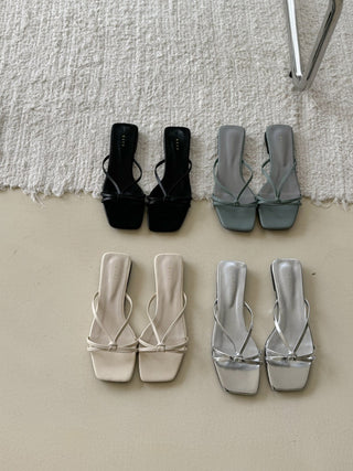 twisted strap sandals