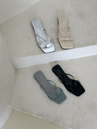 twisted strap sandals