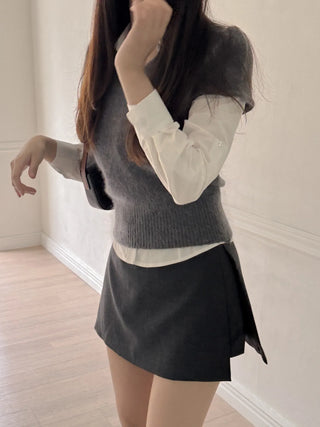 angora short knit