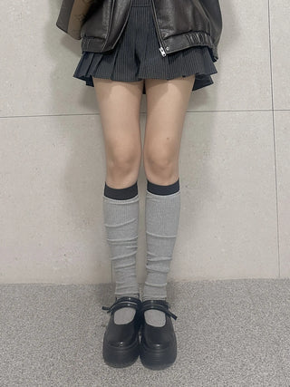 pattern knee socks