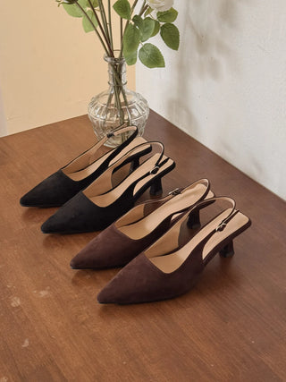 suede mid-heel