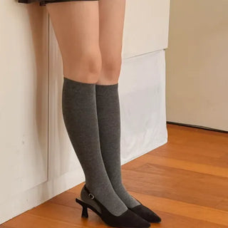 suede mid-heel