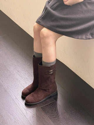 suede mid boots