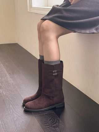 suede mid boots