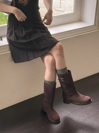 suede mid boots