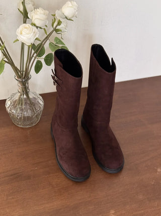 suede mid boots