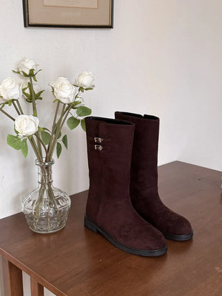 suede mid boots