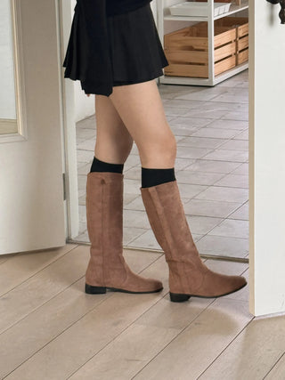 fleece long boots