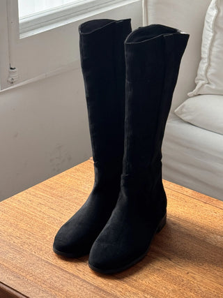 fleece long boots