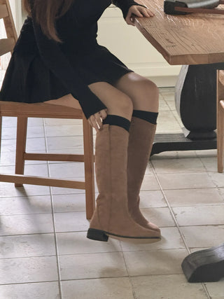 fleece long boots