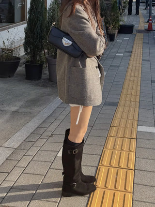 suede long boots