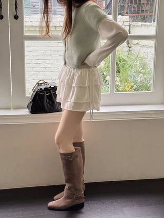 suede long boots