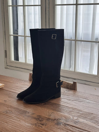 suede long boots