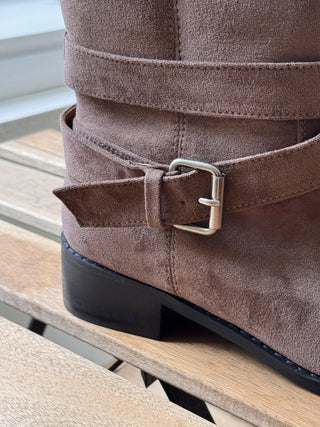 suede long boots