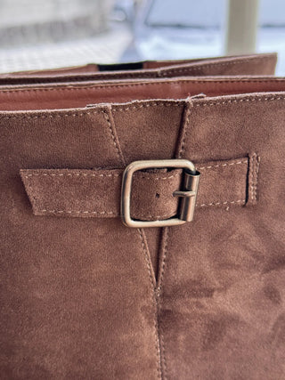suede long boots