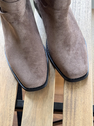 suede long boots