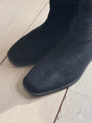 suede long boots