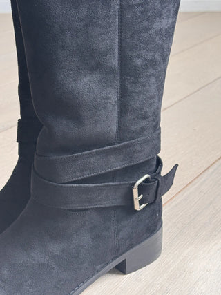 suede long boots
