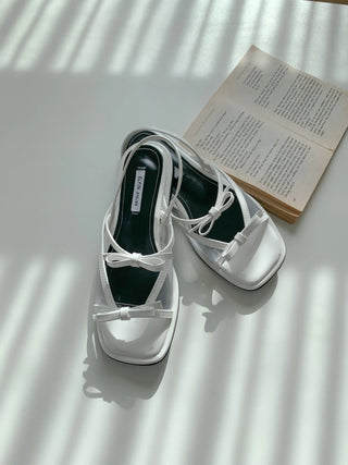 see-through ribbon sandals