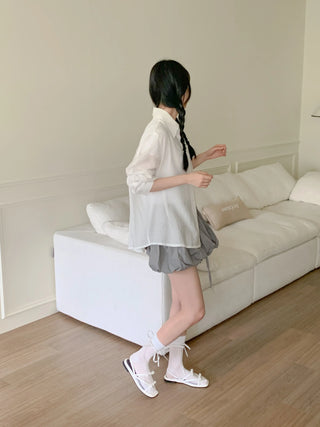 see-through ribbon sandals