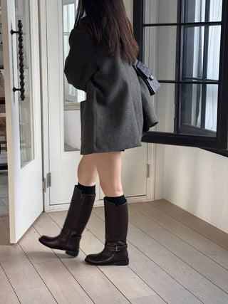 belt strap boots