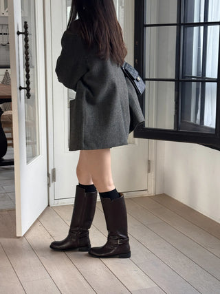 belt strap boots