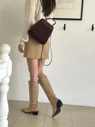 suede western boots