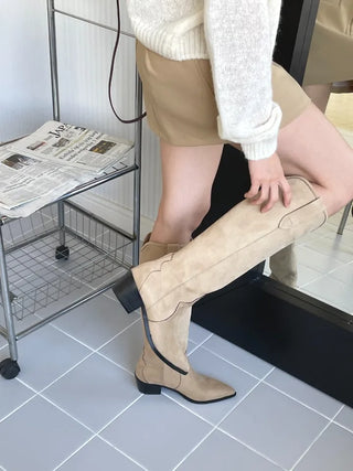 suede western boots