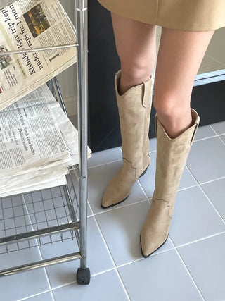 suede western boots