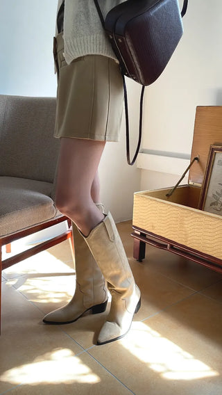suede western boots
