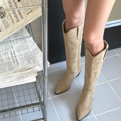 suede western boots