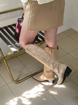 suede western boots
